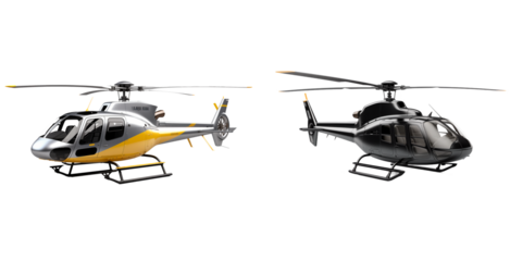 PNG Set of helicopter isolated on transparent background