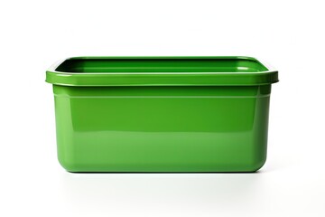 New white isolated bin