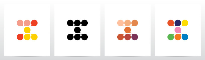 Talk Balloon Forming Letter Logo Design I