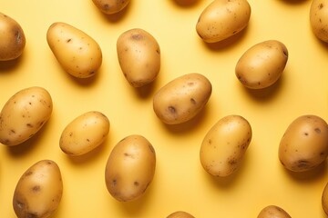 Potato pattern on a colored background