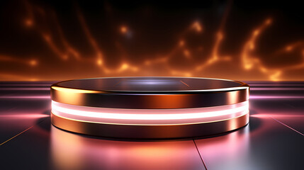 Podium, booth, stage, product background for displaying products, 3D rendering
