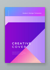 Fototapeta premium Colorful colourful modern vector abstract creative design shapes covers. Minimal brochure layout and modern geometric report business flyers poster template.