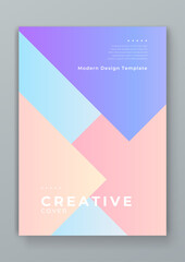 Colorful colourful vector creative design covers with abstract shapes. Minimal brochure layout and modern geometric report business flyers poster template.