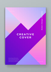 Colorful colourful vector abstract creative design covers concept. Minimal brochure layout and modern geometric report business flyers poster template.