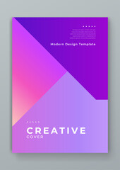 Colorful colourful vector abstract creative cover collection design with shapes. Minimal brochure layout and modern geometric report business flyers poster template.