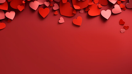 Romantic heart-shaped Valentine's Day background, symbolizing Valentine's Day, wedding, love