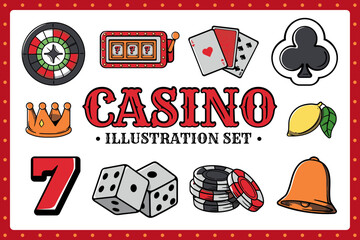 Casino Illustration Set