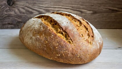 The bread on a table.