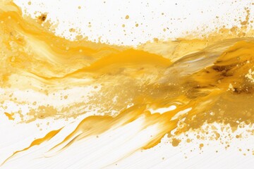 Fototapeta premium Abstract shiny background with gold and bronze glitter smear on white