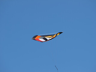 High Performance Kite Flying In Blue Sky