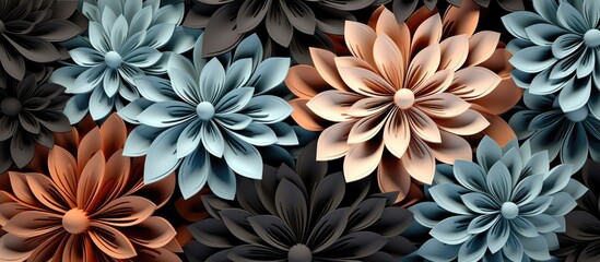 Abstract floral pattern with new texture design for various prints and concepts.