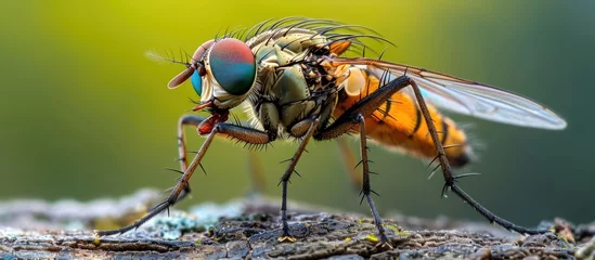 Foto op Plexiglas Horseflies aggressively hunt humans and animals. © AkuAku