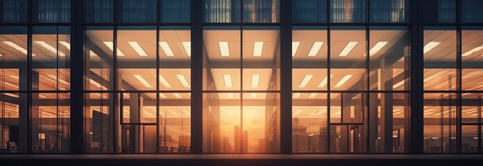 abstract business interior double exposure modern office background comeliness