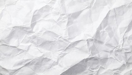 Obraz premium The white crumpled paper background.