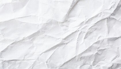 The white crumpled paper background. - obrazy, fototapety, plakaty