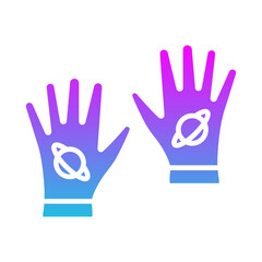 Fototapeta premium Space Gloves Icon