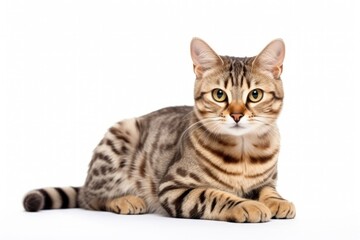 Obraz premium Gorgeous white cat standing alone