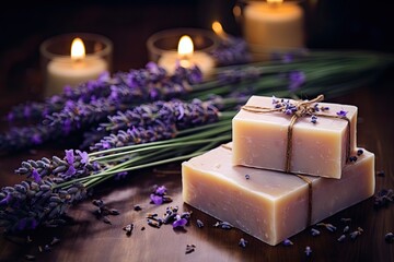 Handmade lavender soap and oils Health and self care Essential fragrance therapy Natural cosmetic