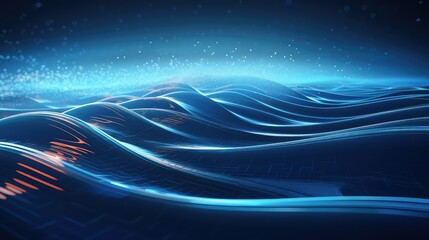development wave technology background illustration energy renewable, ocean sea, forms frequency development wave technology background