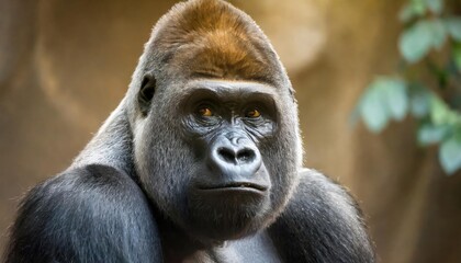 Obraz premium The close up of the Gorilla.