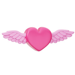 Love Wings Sign 3D Icon