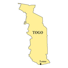 Togo country map