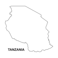 Tanzania country map