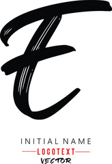 the letter e is handwritten, e - Black handwritten letters, hand drawn e letters Logo design. Brushstroke e Letter Logo Design on white background