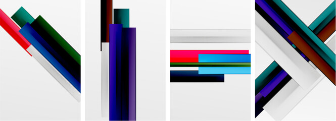 Stripes and lines poster abstract backgrounds. Vector illustration For Wallpaper, Banner, Background, Card, Book Illustration, landing page