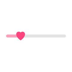 Social media button icon. story slider button. love button on social media