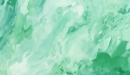 Cyanish-green abstract splatter watercolor painting background.  Brush stroked painting.