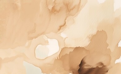 ligth brown abstract splatter watercolor painting background.  Brush stroked painting.