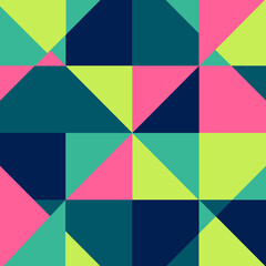 Navy Pink and Green Minimal Beach Bright