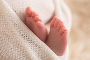 Newborn soft baby feet body part delicate motherhood 