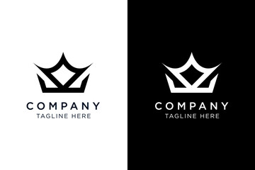 abstract crown logo