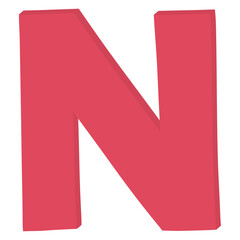 Red letter n