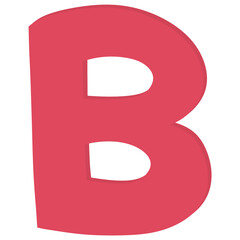 red letter B