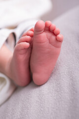 Newborn soft baby feet body part delicate motherhood 