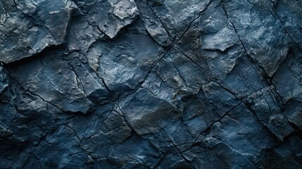 Rock texture background. dark blue rough mountain surface. textured stone background with space for design