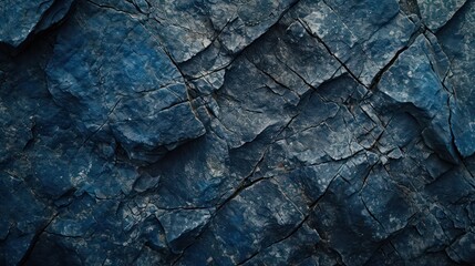 Rock texture background. dark blue rough mountain surface. textured stone background with space for design