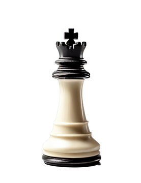 white chess piece rook isolate on white