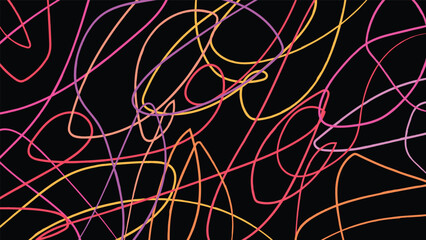 scribble lines color background