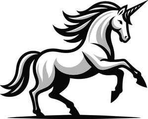 unicorn vector silhouette illustration