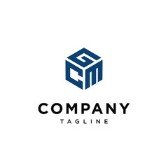 CGM Cube logo icon vector template.eps