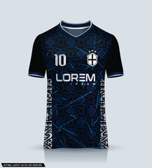 Sports jersey and t-shirt template sports jersey design vector. Sports design for football, racing, gaming jersey. Vector.