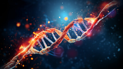 CRISPR-Cas9 Gene Editing A high-resolution image illustration genome - obrazy, fototapety, plakaty