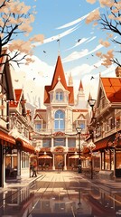 Naklejka premium Wallpaper of Creative Manipulation of Beautiful Artwork