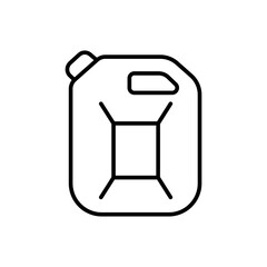 Jerry can outline icons, minimalist vector illustration ,simple transparent graphic element .Isolated on white background