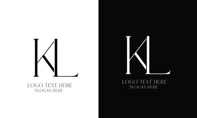 KL Logo  for Business, with Letter K and L Logo