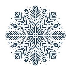 snowflake, vector illustration, isolated
